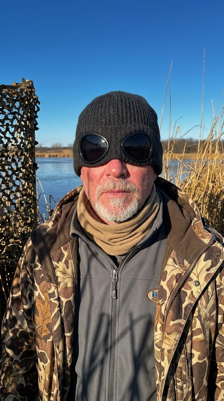 Knoggles goggle beanie in the field